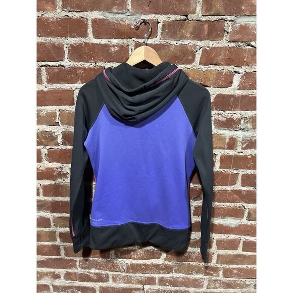 Nike Therma-Fit Jacket Womens Small Pink Purple Zip-Up Hoodie Sweatshirt - Picture 2 of 3